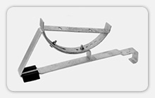 Verstellbare Laufrostst&uuml;tze mit Auflageb&uuml;gel